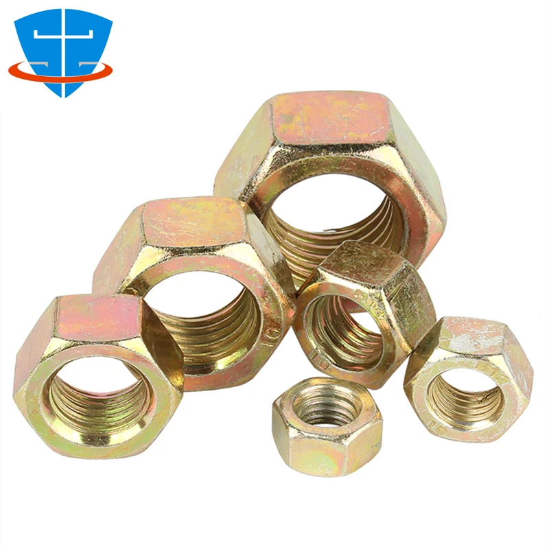 Carbon Steel DIN934 Yellow Zince M30 Hex Nut China Heavy