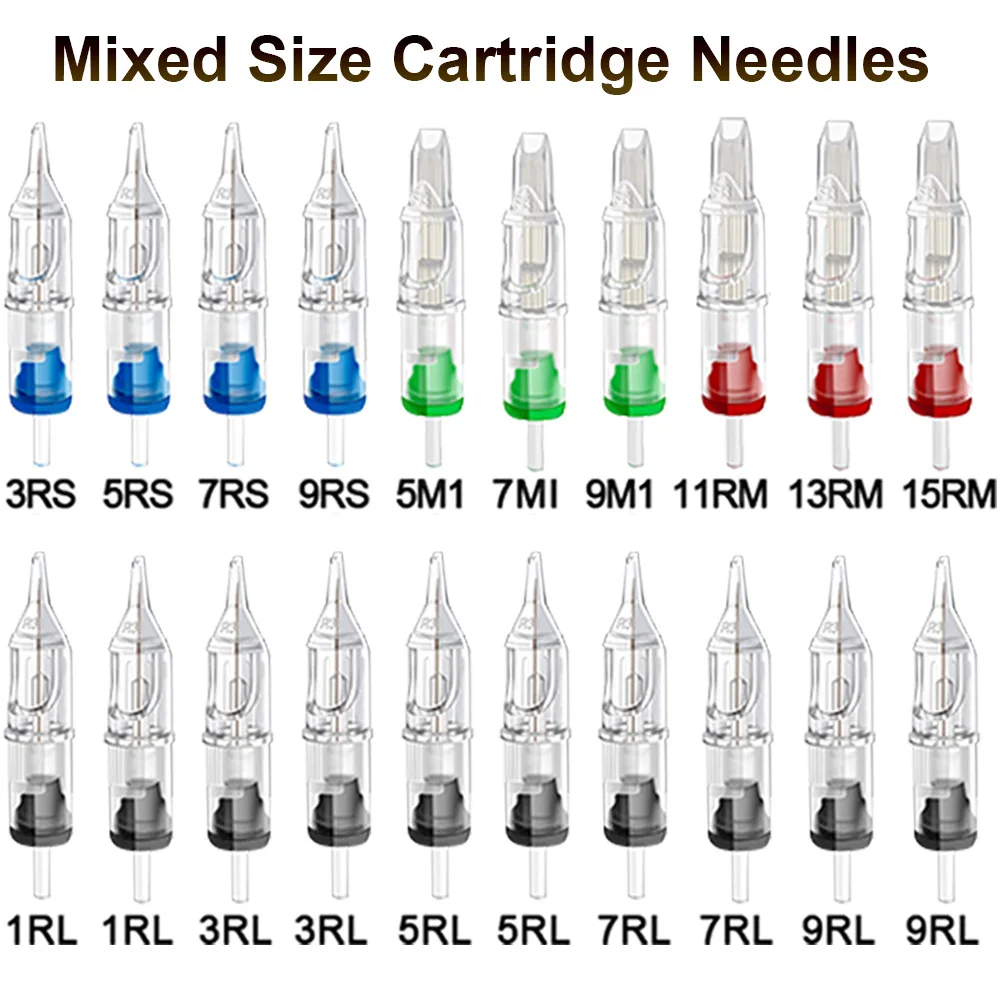 5/10/20pcs Mixed Size Cartridge Tattoo Needles Disposable Sterilized Needle for Tattoo Cartridge Machine Pen Permanent Makeup