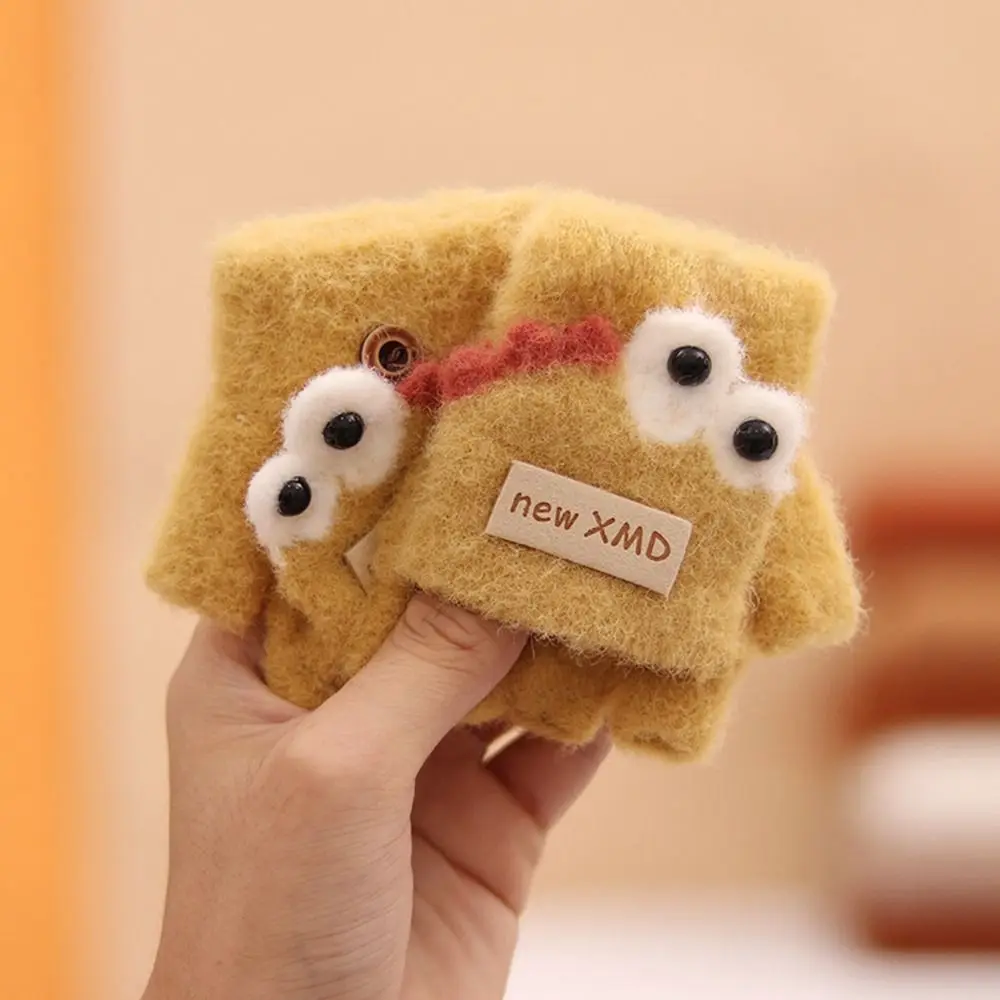 Cartoon Autumn Winter Gloves Cold Proof Windproof Kids Knitted Gloves Hand Warmer Thickened