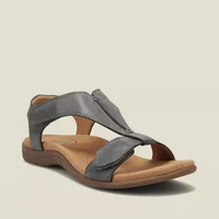 Offres spéciales femmes sandales chaussures à bout ouvert doux en plein air femmes sandales de plage mode chaussures légères décontractées grande taille sandales à talons compensés 6