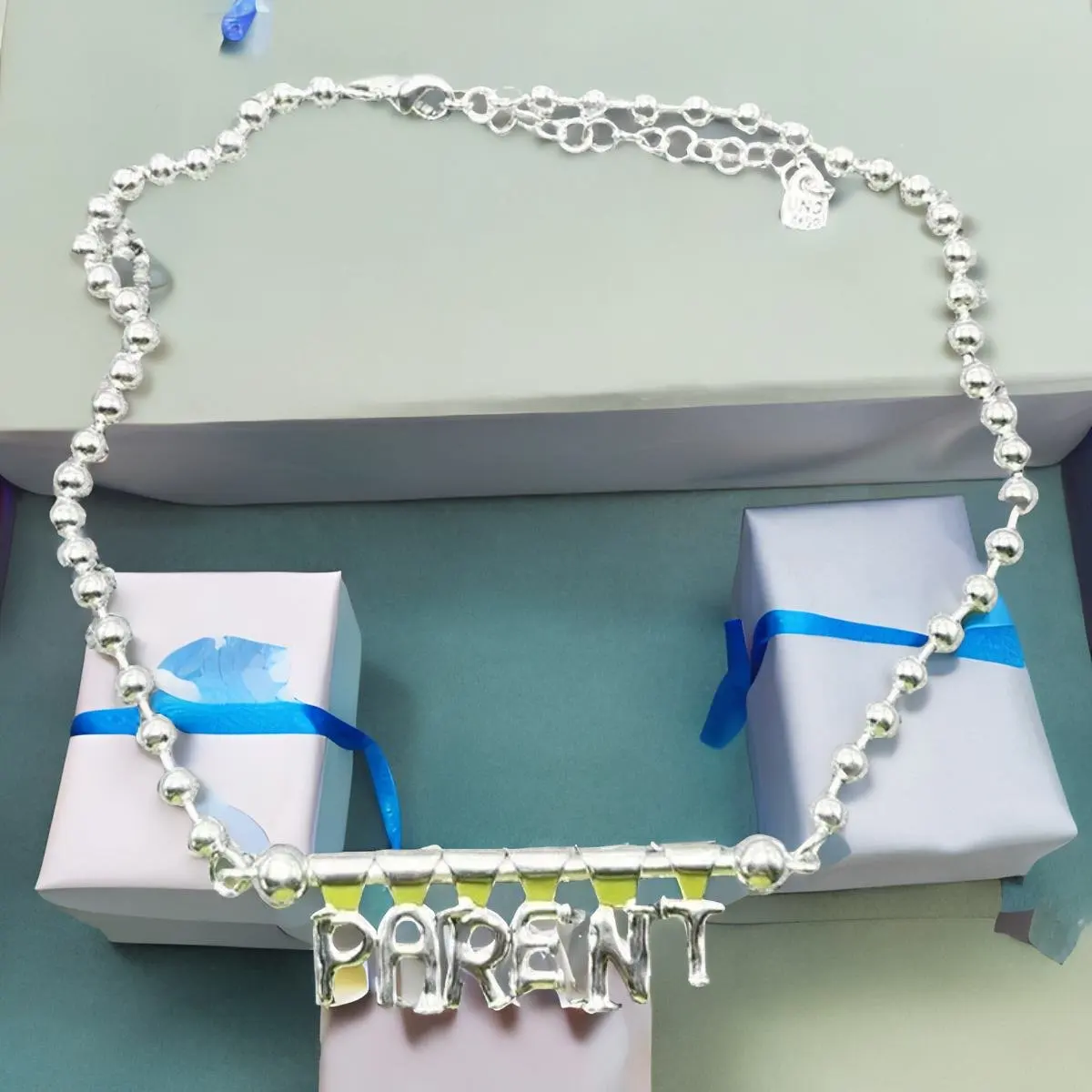 

Новинка 2024, модное неодежное ожерелье с подвеской в виде алфавита «сделай сам» с покрытием 925, романтический подарок на день рождения для женщин
