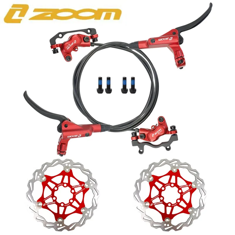 ZOOM HB876 Four Pistons Bicycle Hydraulic Disc Brake Front& Behind