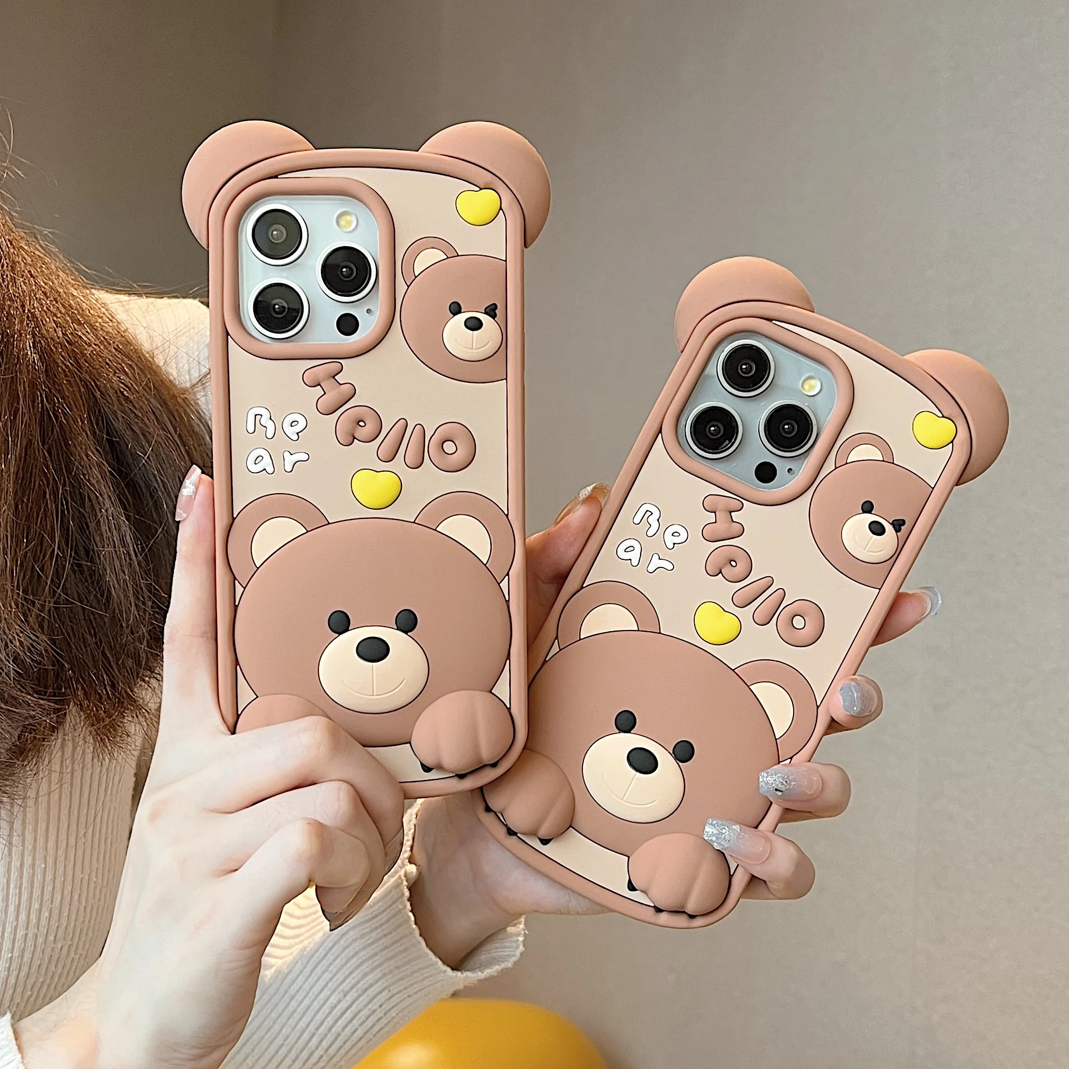 Soft Silicone Shockproof 3D Cartoon Phone Case