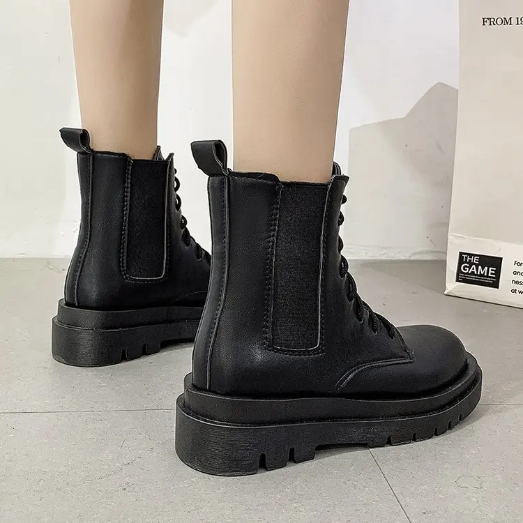 42 Large Size short Boots Women's Fall 2021 New Wild Single Boots British Style Short Boots Fashionable Comfortable Short Boots