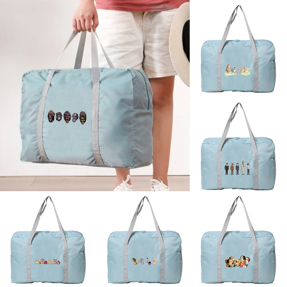 

Large Capacity Travel Bag Laggage Handbag Foldable Travel Suitcase Cartoon Print Organizer Travel Carry on Bag Clothes Tote Bags