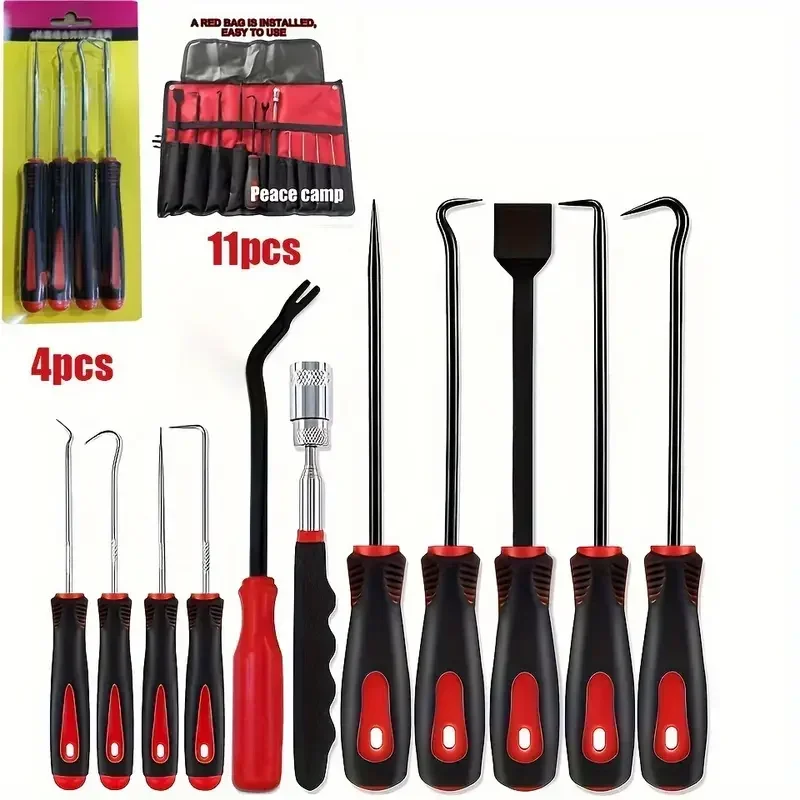 precision pick hook set with scraper 4 pcs 11 pcs automotive electronics maintenance tools high quality material non slip design details 0