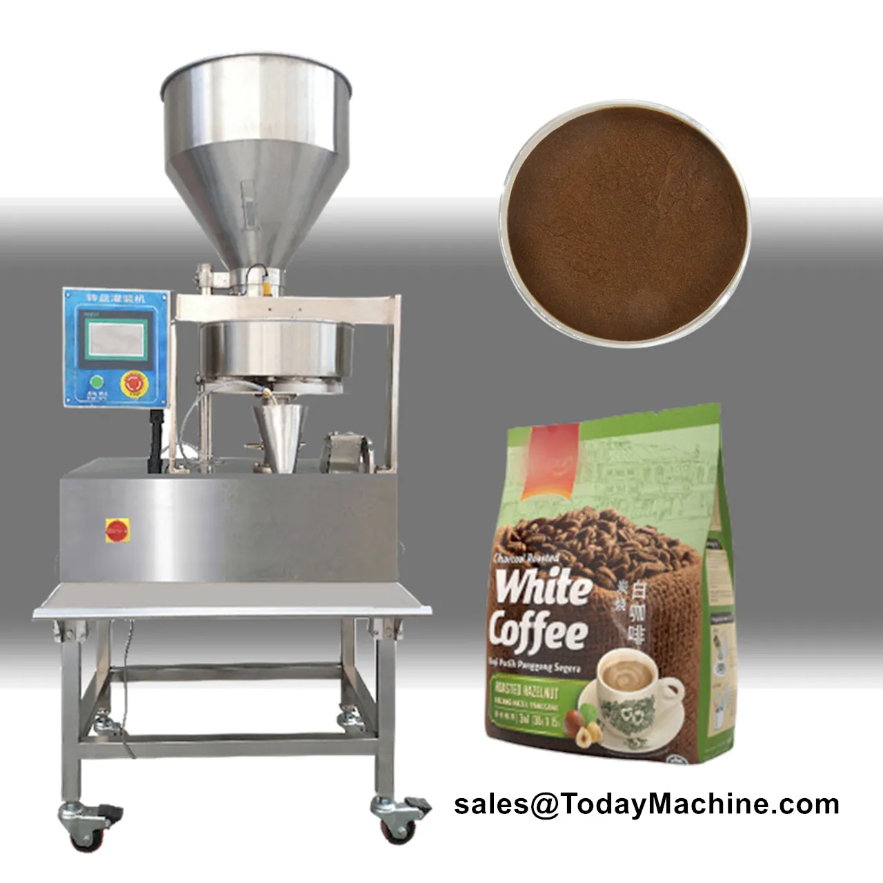 

Granule Nut Grain Peanut Rice Corn Snack Filling Machine with Volumetric Cup