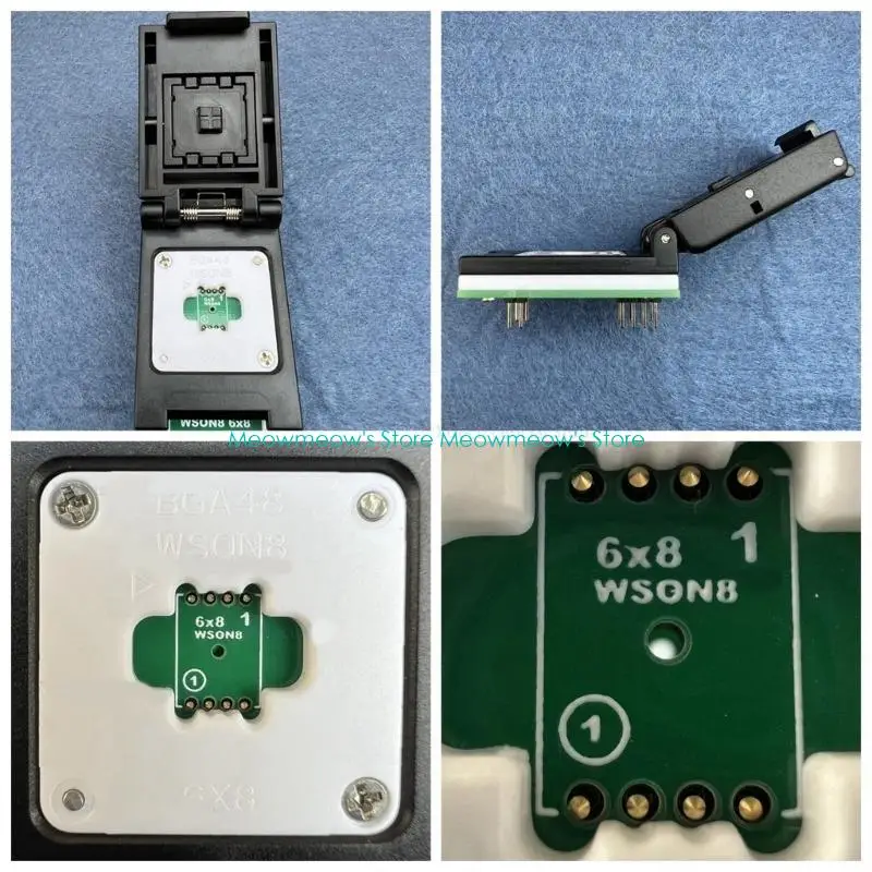 NOR 플래시 MLF8용 W91A IC 소켓 어댑터 WSON8 5X6mm 6X8mm
