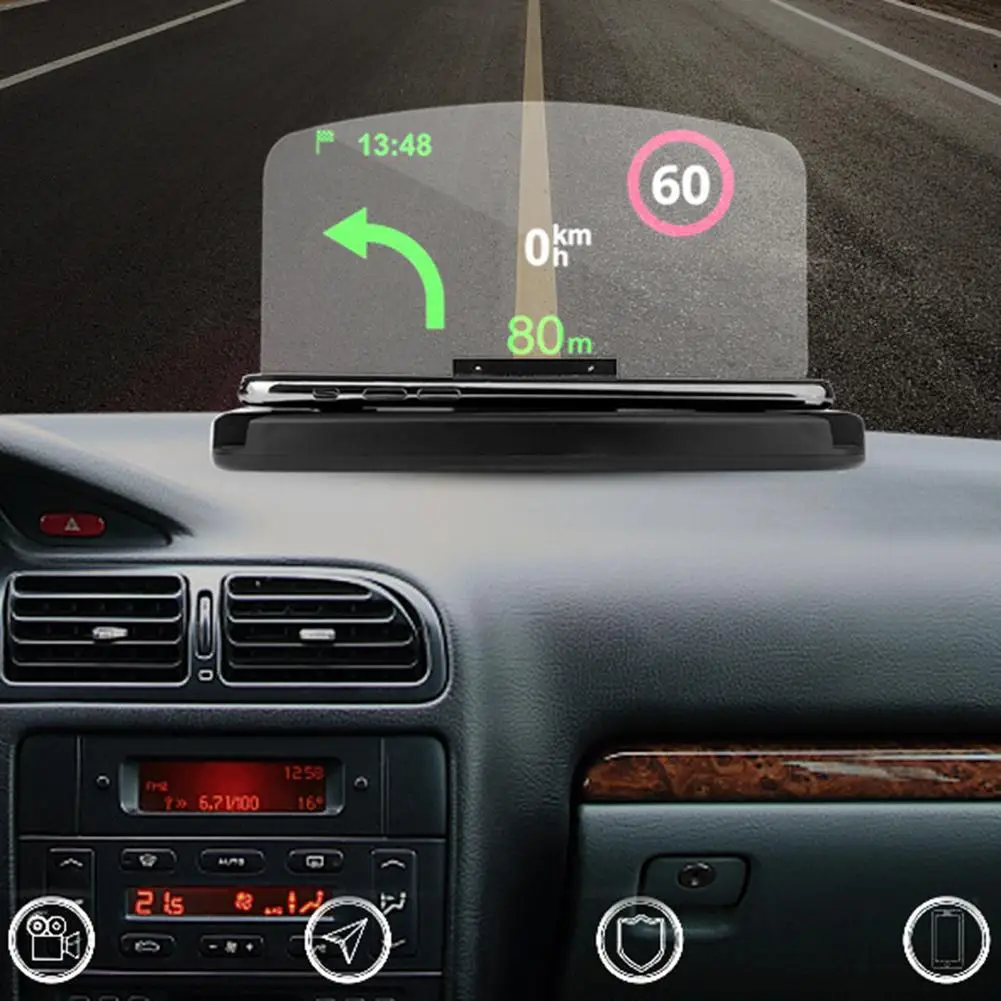 Head-Up-Display Wireless Charging HUD Schnelles Autoladegerät Wendry Host Car Charger hohe Stabilität und Gute Sicherheit Handyhalterung Handyhalterung Navigation 