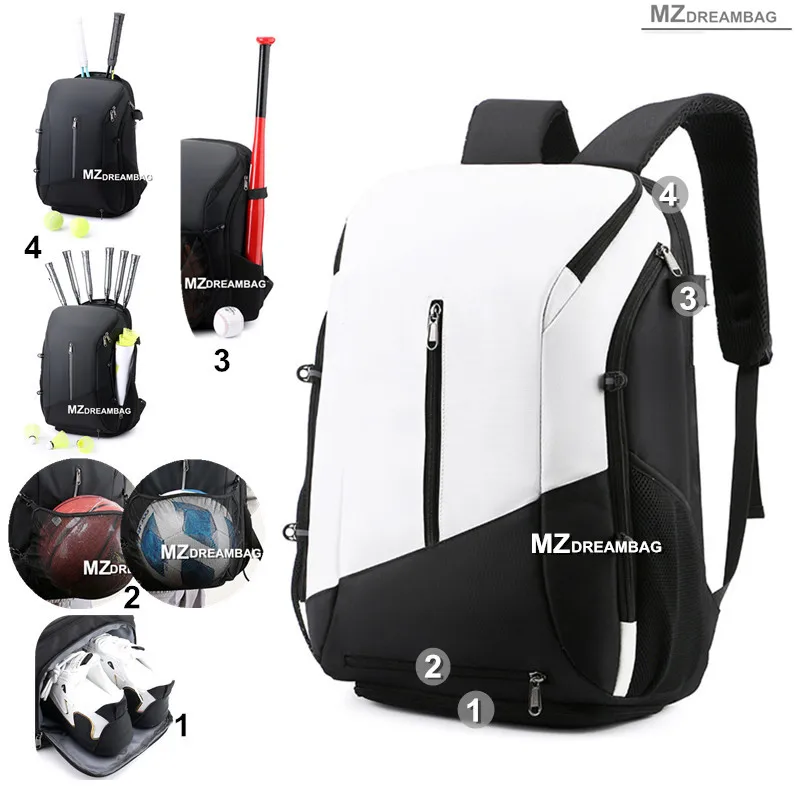 

Backpack Men's Sports Entertainment Woman Large Baseball Basketball Shoes Handbag Soccer Fitness Packing Fitness Travel Gym Bag