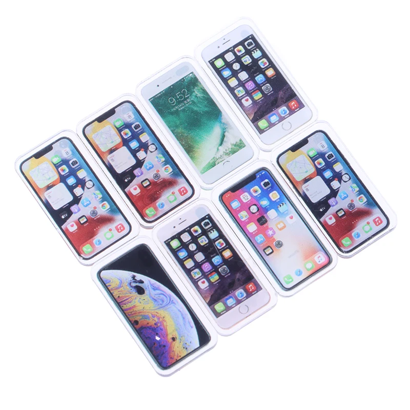 1:12 Scale Miniature Dollhouse Mobile Phone Model for Doll Houes Decoration Accessories 5
