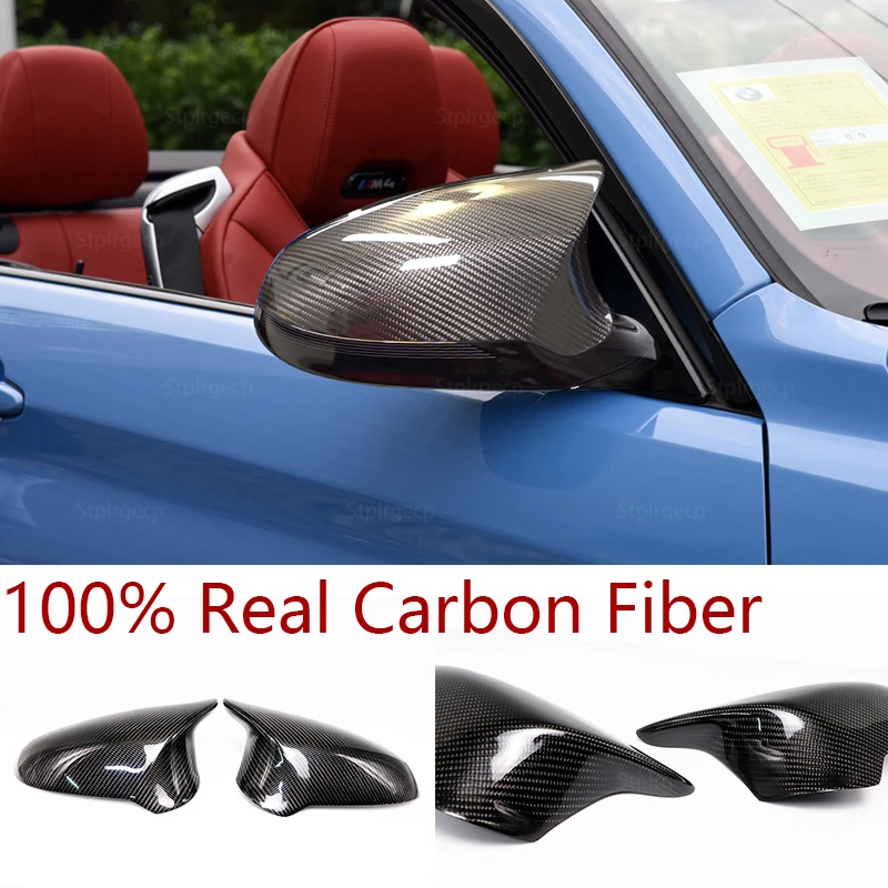 

Side Wing Case Rear view Mirror Cap Car Accessories Add On Real Carbon Fiber Left Hand Drive for F80 F82 F83 M3 M4 2015-2018