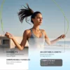 Non-Slip Handle Jump Rope Smooth & Lightweight Fitness 4