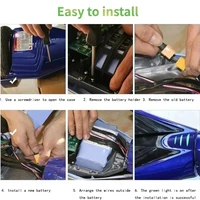 Batteries rechargeables au lithium-ion 36V originales 12.0Ah 10s2p pour trottinette électrique auto-équilibrante, hoverboard, monocycle 6