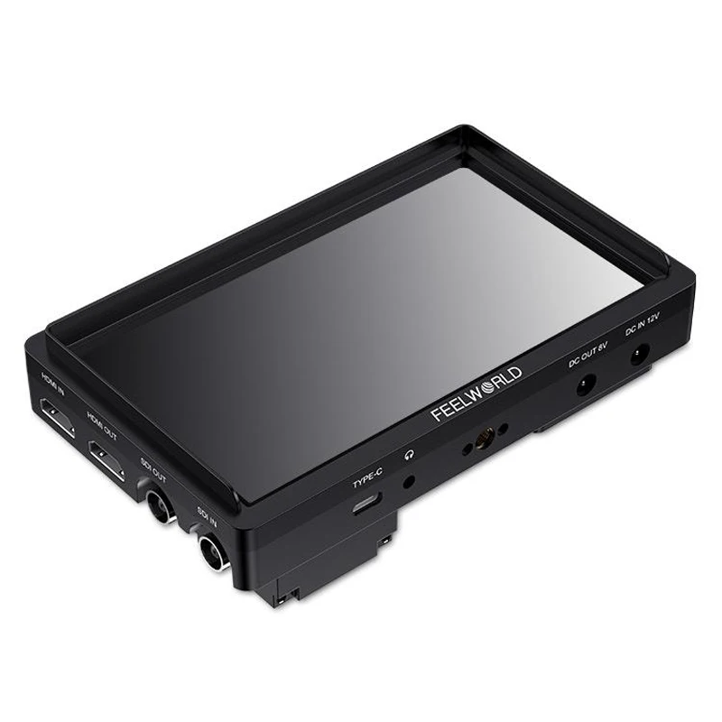 Feelworld 6 Inch FW568S On Camera Video Monitor 1920*1080 4K HDMI 3G-SDI 367PPI 1000:1 Professional Broadcast Field Monitor