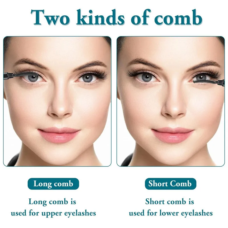 실리콘 속눈썹 브러쉬 눈썹 어플리케이터 휴대용 속눈썹 분리기 먼지 방지 마스카라 완드 여행용 메이크업 도구