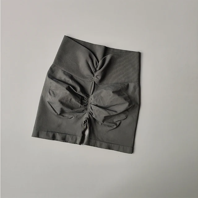 83981-f3bc0c.jpg Short de Yoga taille haute sans couture pour femmes, Sexy, contrôle du ventre, Leggings courts de gymnastique, respirant, Short d'entraînement de course
