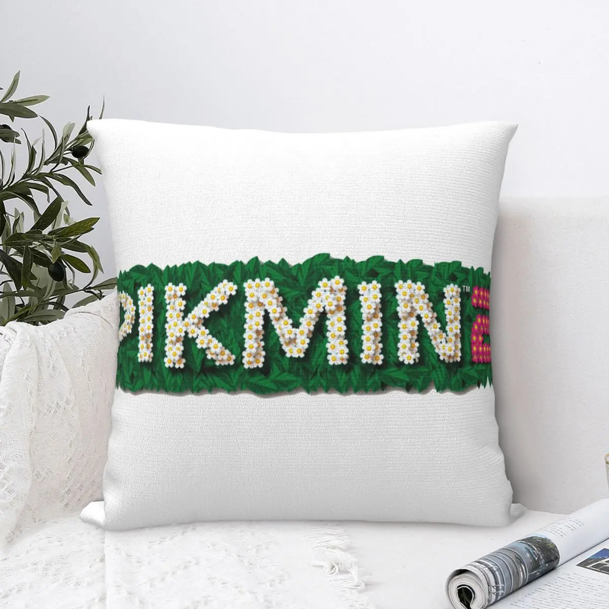 

Pikmin Square Pillow Case for Sofa Throw Pillow