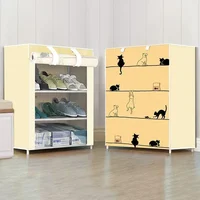 Shoe Cabinet Furniture Shoe Rack Space Saving Container for Shoes Living Room Cabinets Storage Cube Furniture Hall With Bank 4