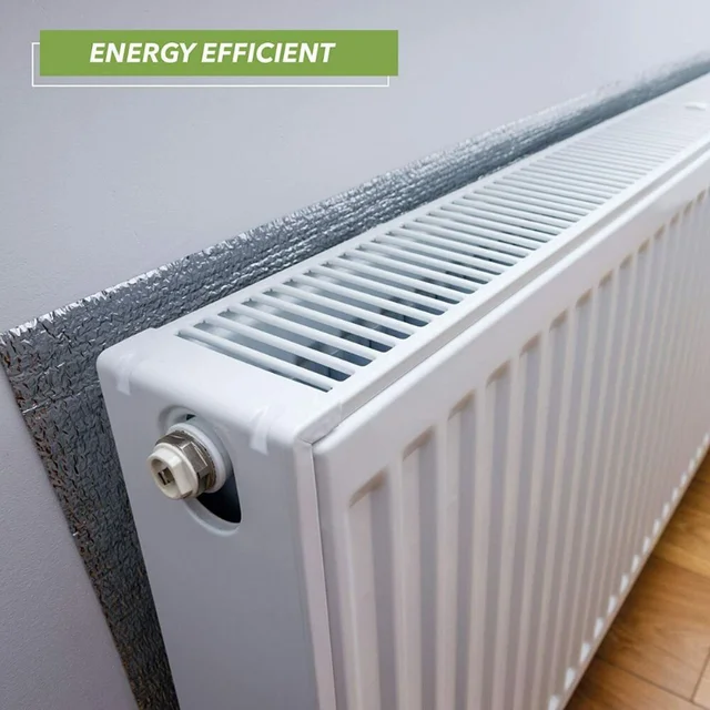 Bubble Radiátor Szigetelő Film Fólia Tekercs Hővisszaverő Energiamegtakarító 5Mx60 Cm A Tető És Napfény Számára - Image 5