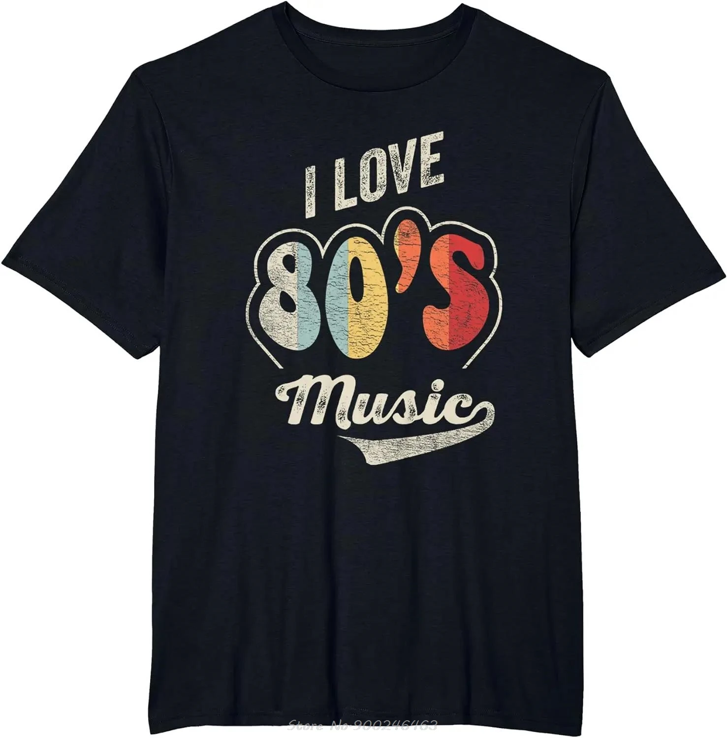 Retro Vintage 80'ler Müzik T-shirt 80'ler Müzik Seviyorum 80'ler Bantları T Gömlek Erkek Giyim Üstleri Vintage Grafik Tees Büyük Boy Tshirt