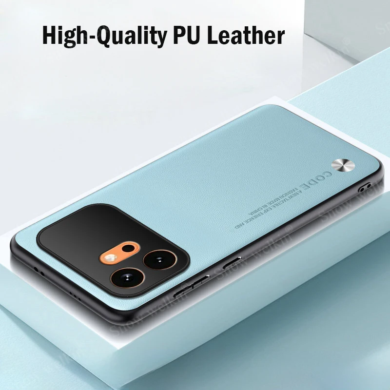 Luxury PU Leather Shockproof Silicone Phone Case Cover