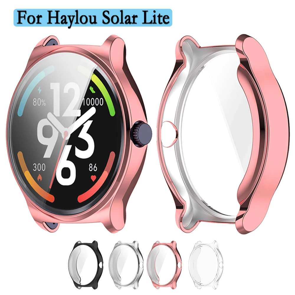 

Ремешок для часов Haylou Solar Lite / R001 с защитной оболочкой для экрана часов, мягкие и прочные аксессуары из ТПУ с полным покрытием