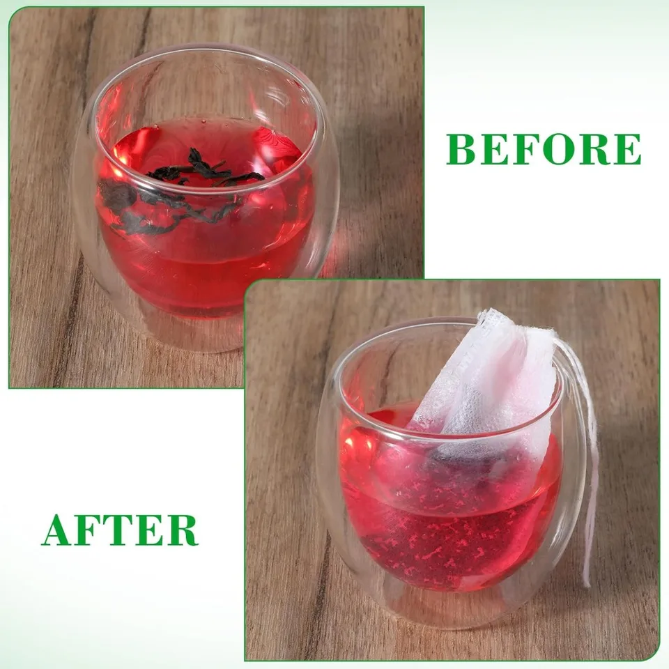 1000-100Pcs Disposable Empty Scented Filter Bags Paper With Drawstring For Coffee Herb Loose Tea Kitchen Tools_voghion.com