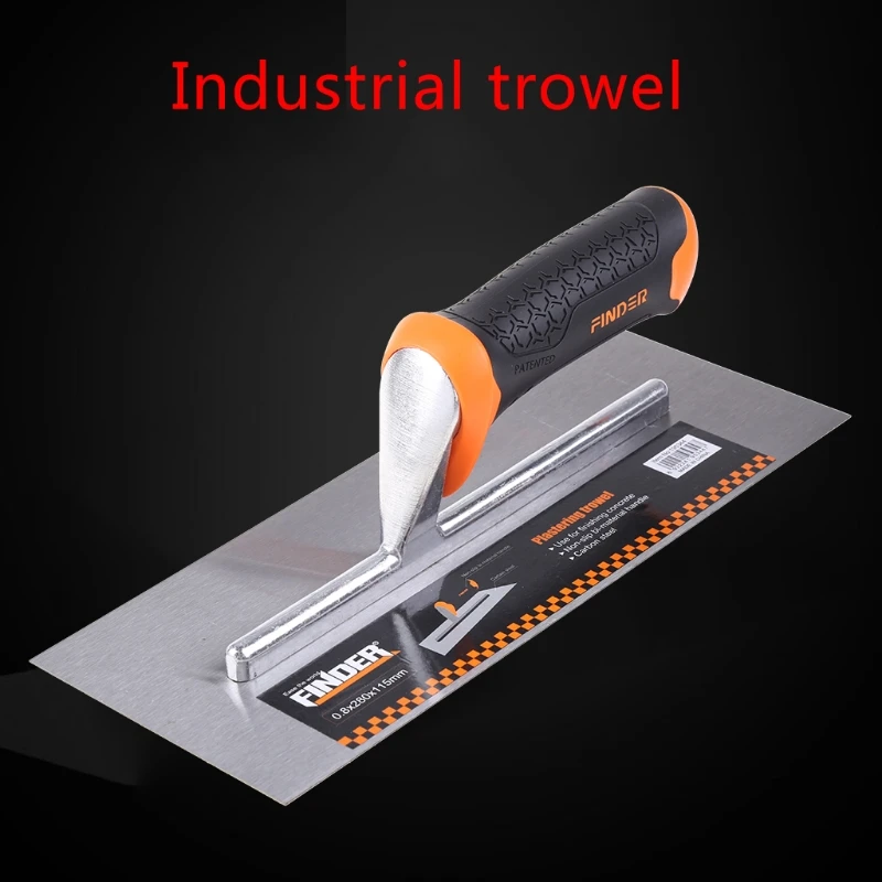28cm/11in Carbon Steel Trowel Multipurpose Finishing Trowel Set Rubber Handle Suitable for Masonry Tile plastering trowel grout trowel concrete trowel