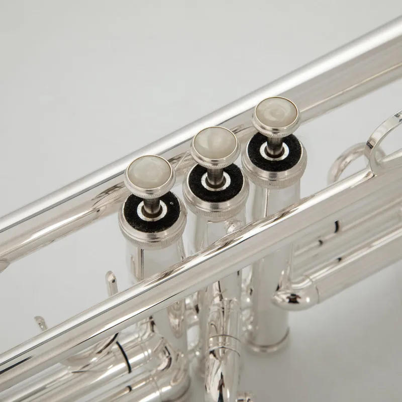Bb Trumpet B Flat Brass Silver Plated 8335 Professional Trumpet Musical Instruments with Leather Case Made in Japan trumpet instrument
