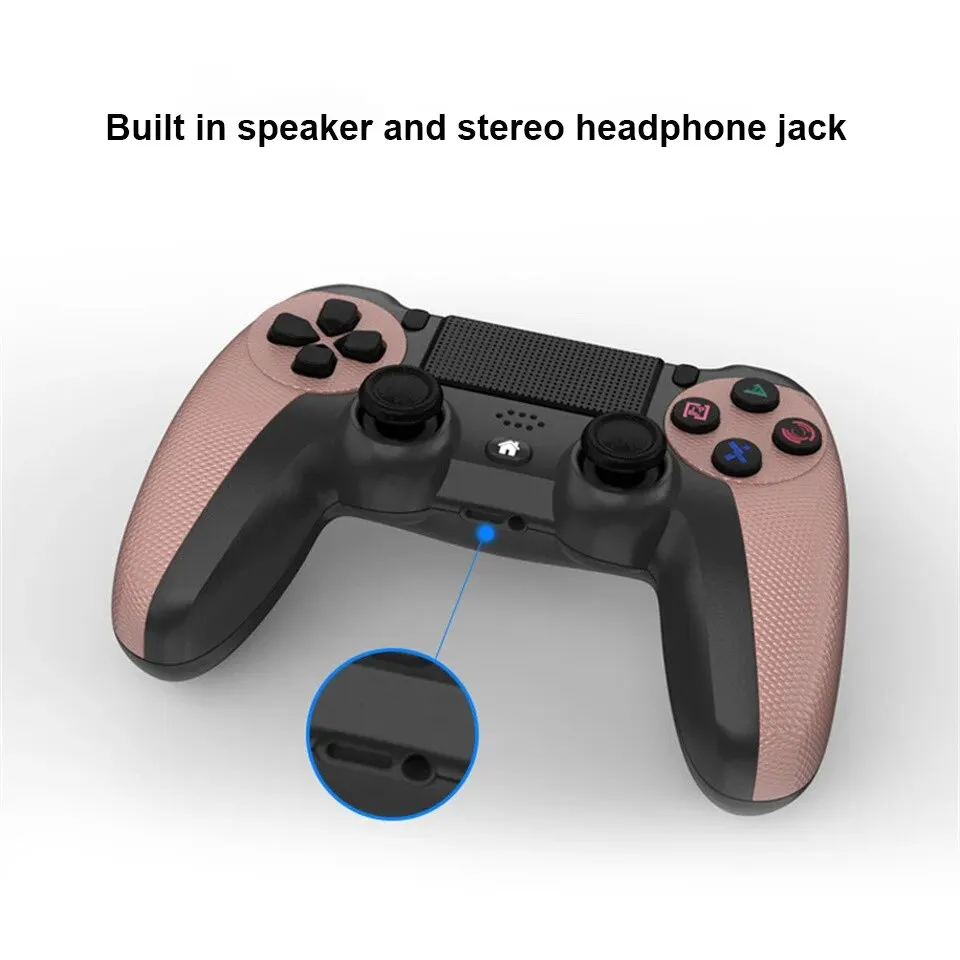 Wireless Controller for PS4 Dual Vibration Bluetooth Gamepad with 3.5mm Audio Jack Share Button 6-Axis Motion