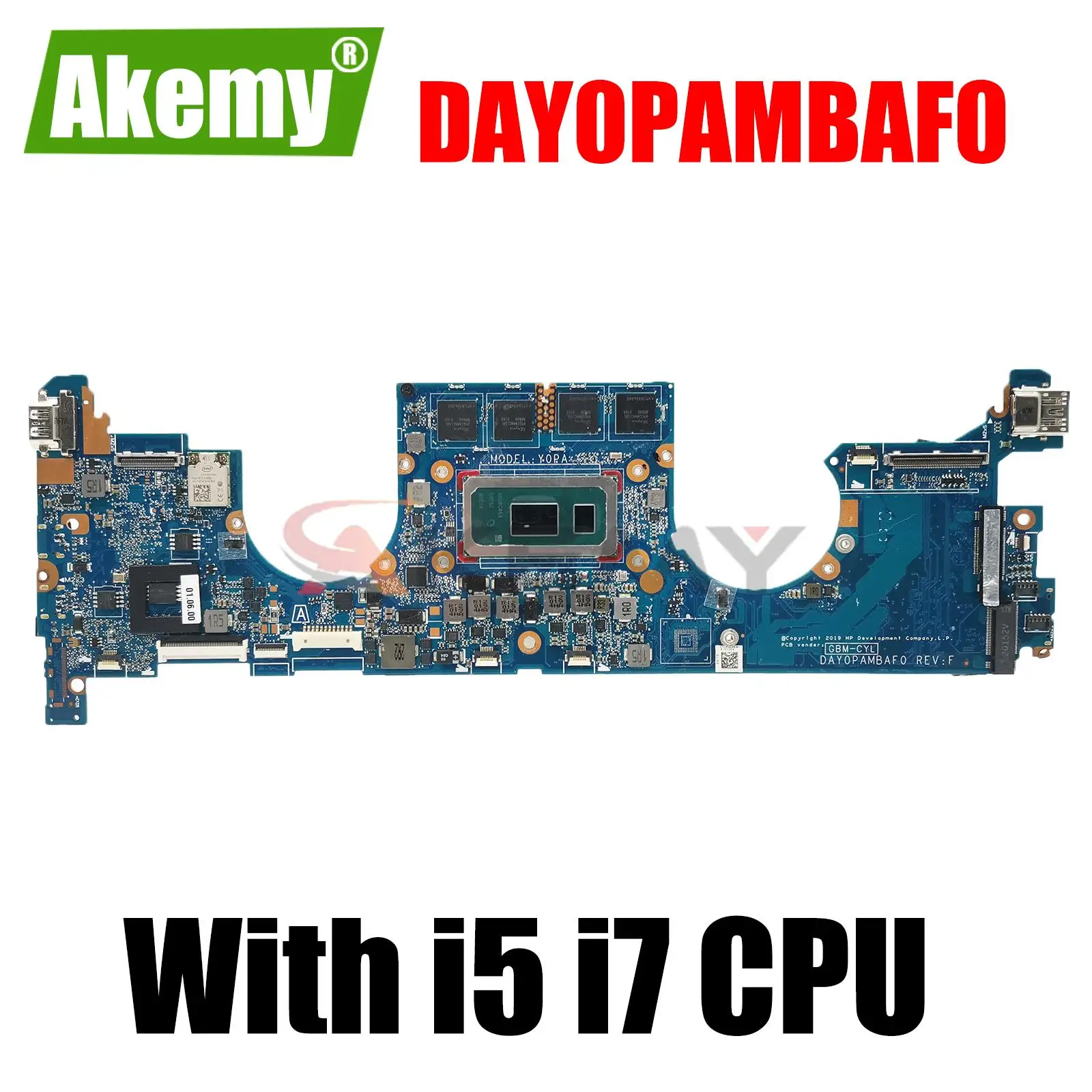 

DAY0PAMBAF0 For HP EliteBook X360 1030 G4 Laptop Motherboard With Intel i5 i7 CPU 8GB/16GB Memory SPS:L78696-601 L70769-601