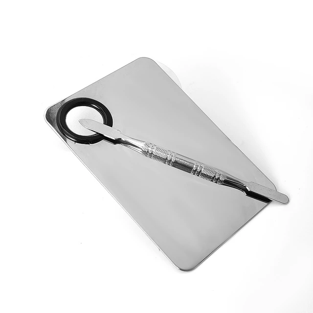 Makeup Mixing Palette Upgrad Stainless Steel Metal Mixing Temu