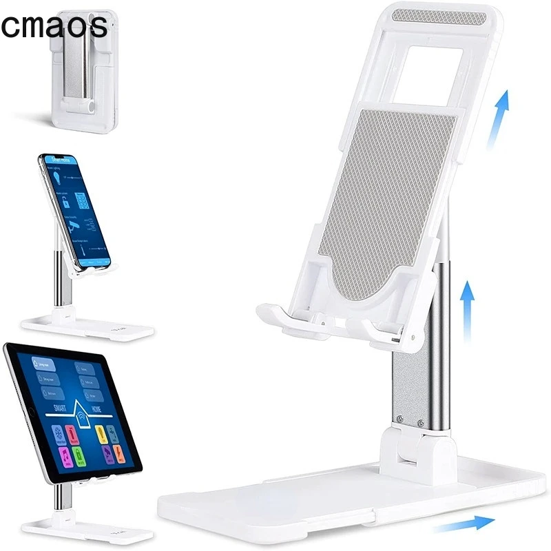Cmaos Universal Desktop Mobile Phone Holder Stand for IPhone IPad Adjustable Tablet Foldable Table Cell Phone Desk Stand Holder mobile holder