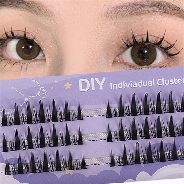 False Eyelashes Manga Lashes Individual Lashes Natural Thick Single Cluster Segmented Korean Makeup Cos Fake Eyelash Extensions