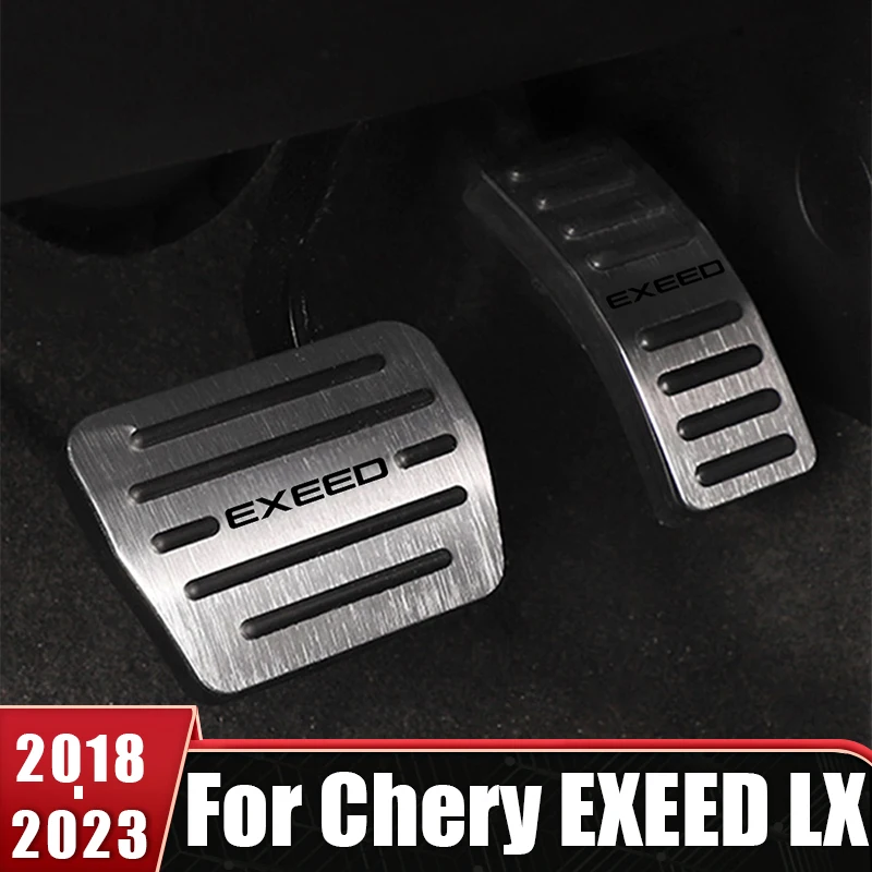 

AT MT Car Pedals For Chery EXEED LX 2018 2019 2020 2021 2022 2023 Aluminum Foot Pedal Brake Gas Accelerator Clucth Non-Slip Pads