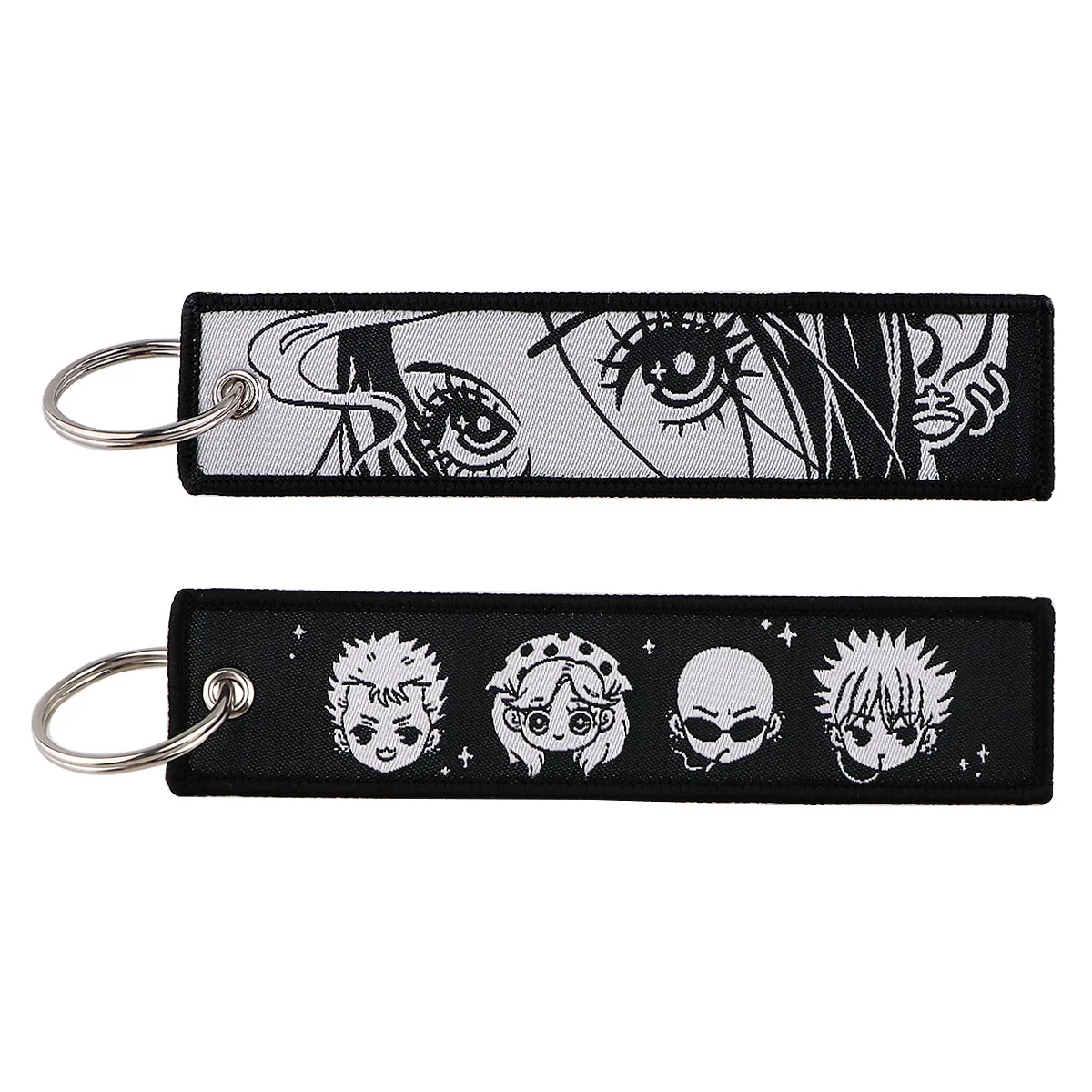 Embroidered Anime Cartoon Keychain - Stylish Keyring Holder and Pendant Accessories