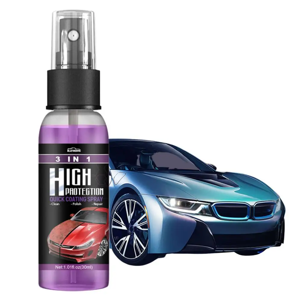 3 In 1 Quick Coating Spray High Protection Car Shield Coating Car Paint  Repair Car Exterior Restorer Ceramic Spray Coating - AliExpress