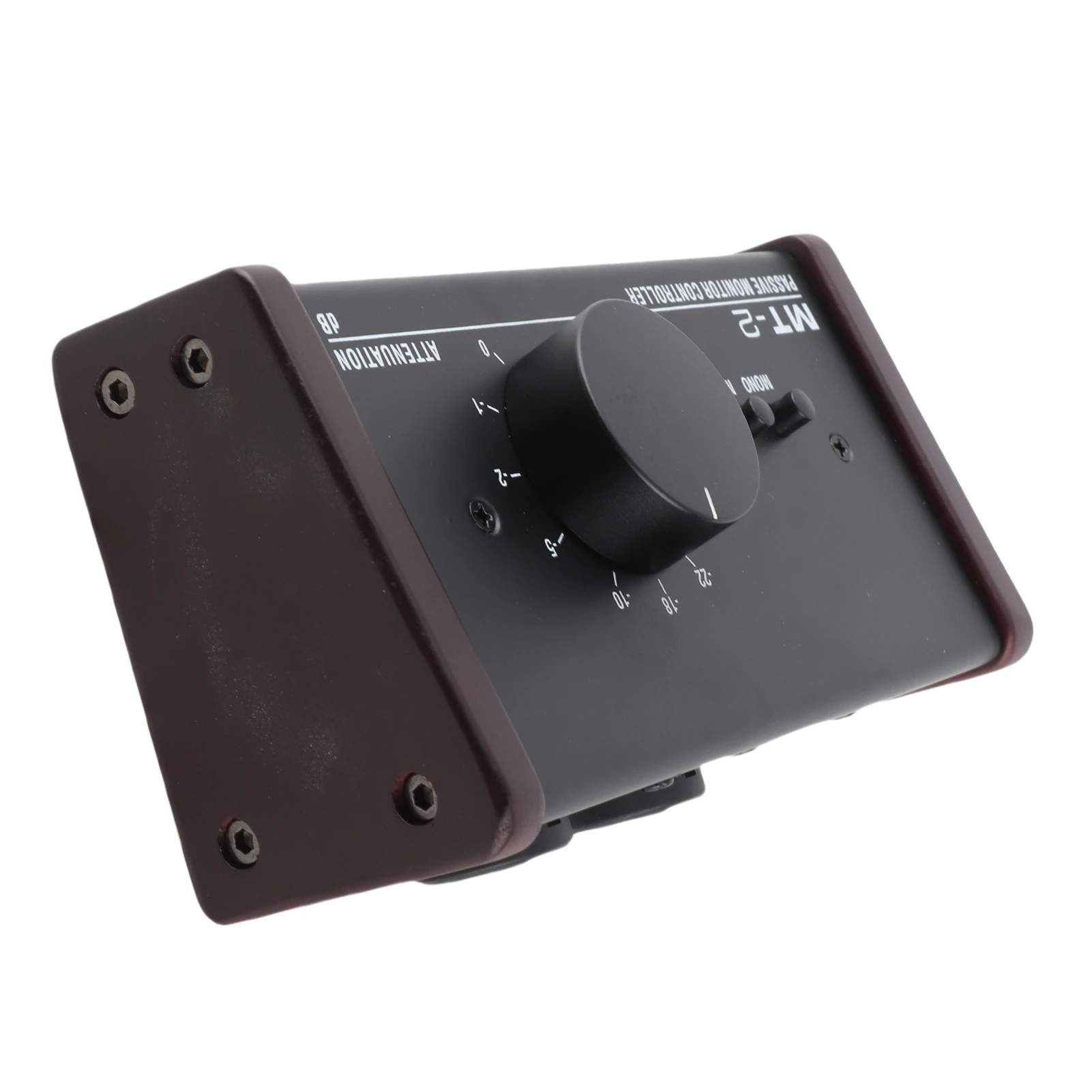 패시브 모니터 컨트롤러 XLR 및 3.5mm 인터페이스 대형 볼륨 노브 음소거 제어 기능이 있는 패시브 스테레오 볼륨 컨트롤러