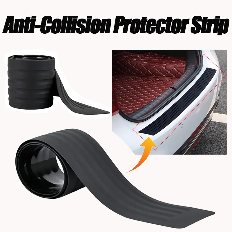 Rubber Car Trunk Door Sill Plate Protector Anti Scratch Guard