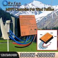 ตัวควบคุมกังหันลม MPPT 3000W 5000W 8000W ตัวควบคุมการผลิตพลังงานลม พร้อมระบบป้องกันการชาร์จเกิน มาตรฐานกันน้ำ IP67 1