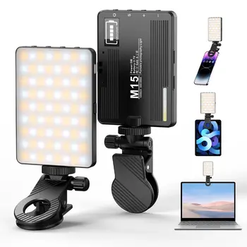 Desiontal M15 Smartphone Selfie Light 72 Beams1500mAh Rechargeable Cell Phone Fill Light Brightness Portable Clip on Light 1