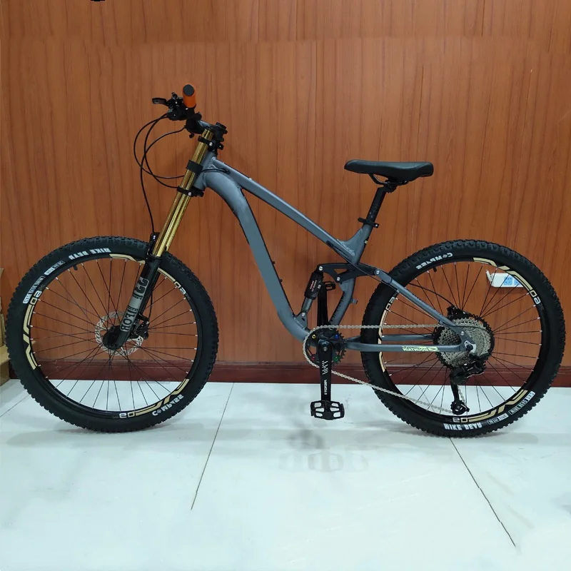 Mountain Bike 26 27.5 Inch Soft Tail 11 Speed Double Damping Downhill DH Aluminum Alloy for Adults Hydraulic Brake