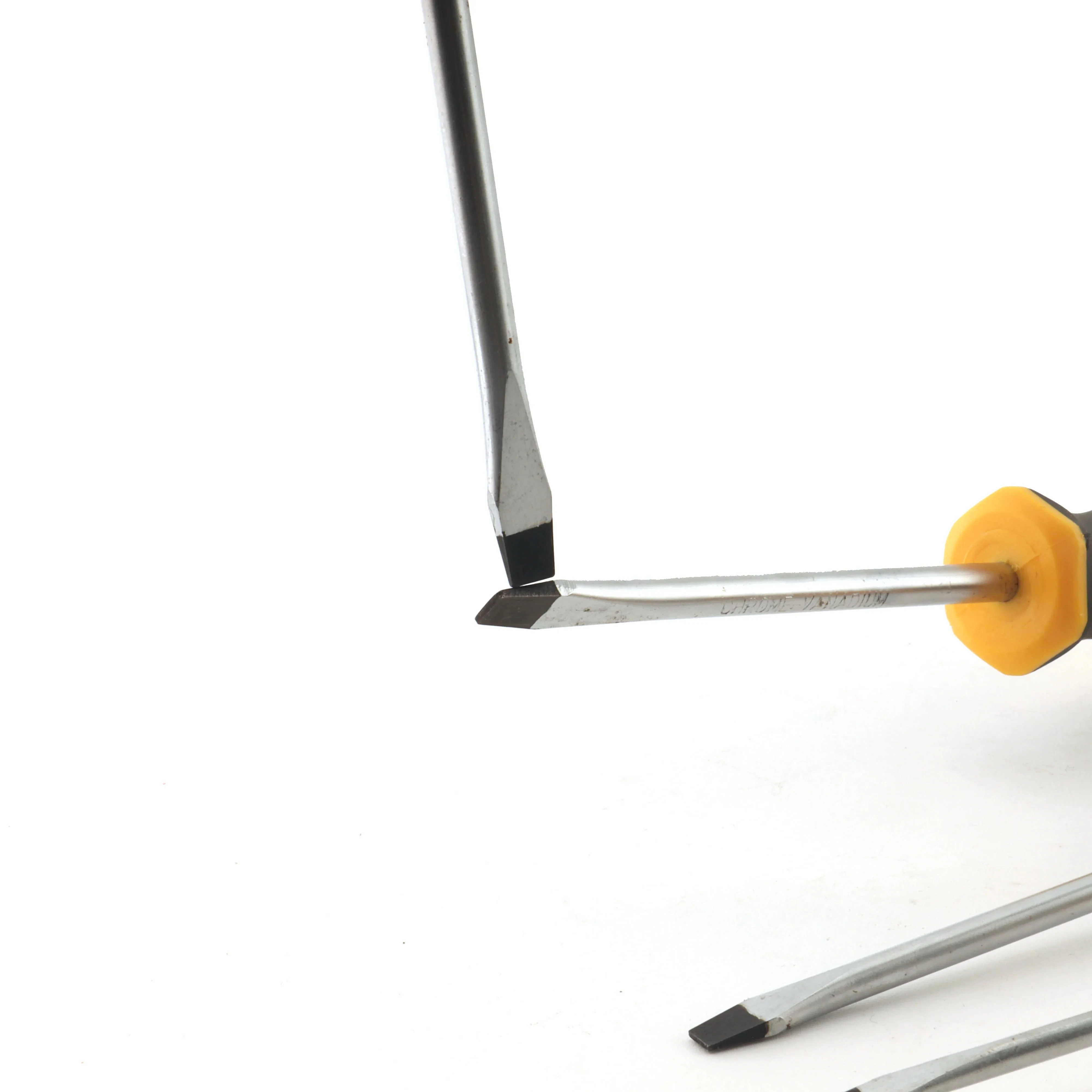 Description Picture 2 of item1pc Magnetic Slotted Flat Head Screwdriver Multifunctional Household Basic Anti Slip Manual Screw Drive Tool