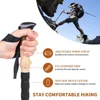 2PCS Aluminum Trekking Poles Collapsible Telescopic Hiking Sticks Lightweight Nordic Walking Canes Anti Shock Climbing Stick 3