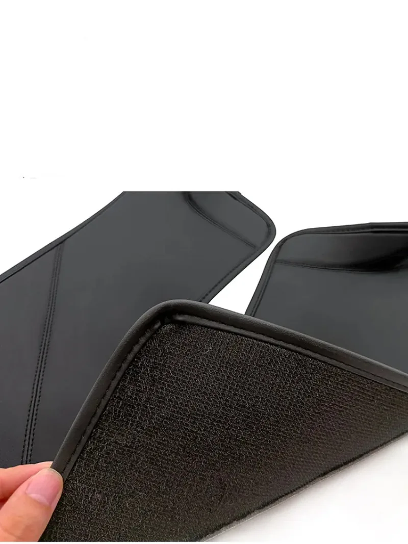 Rear Door Sill Pad for Tesla Model Y Anti Kick Film Dirt Threshold Strip PU Leat