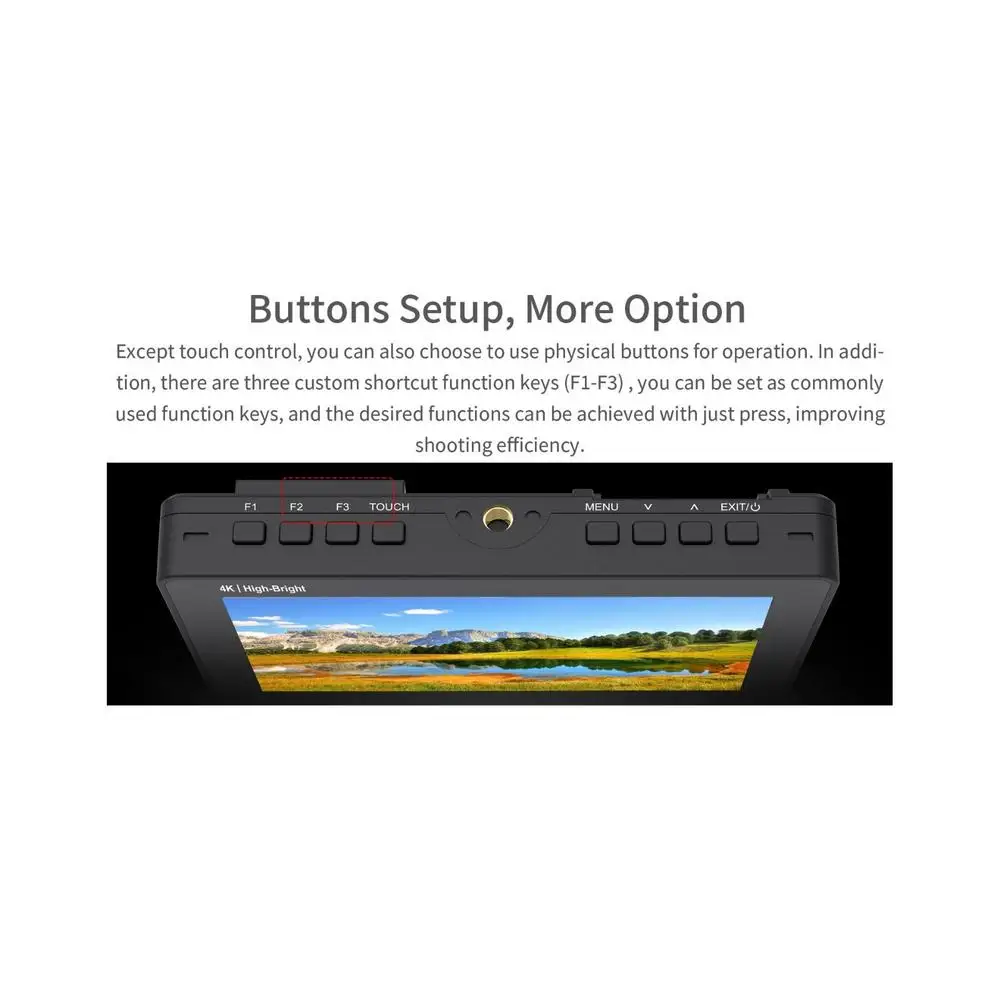 F6 Pro 5.5 Inch DSLR Camera Filed Monitor Touch Screen 1600nits Ultra Bright IPS