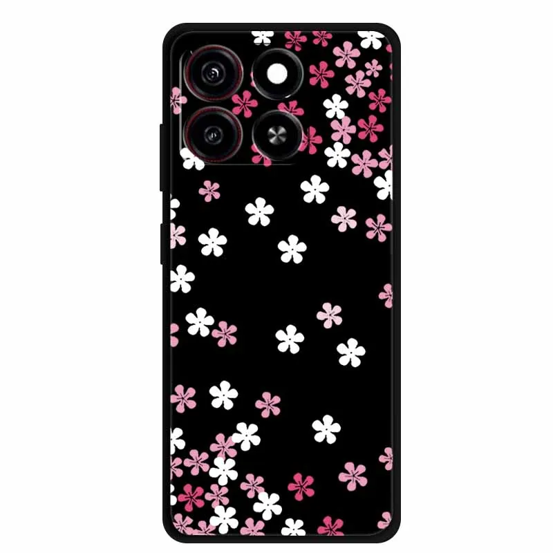 Cute Cartoon Cat Black Silicone Soft Shockproof Phone Case Cover
