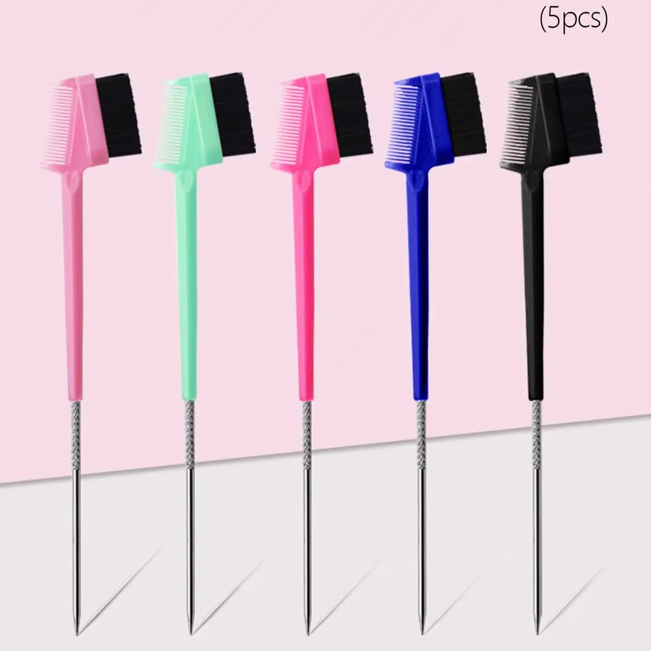 Hairstyling edge comb brush set, three in one hair picking, combing, hair breaking and tidying, special for real hair wigs