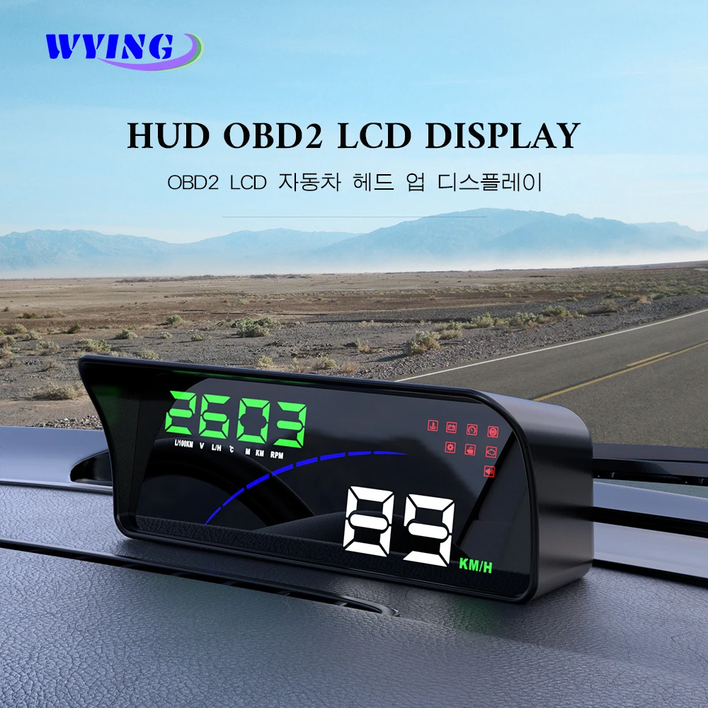 Obd2 Car Speed Digital Speedometer Display  Obd Smart Digital Meter Head  Display - Head-up Display - Aliexpress